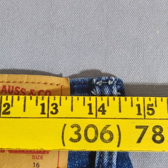 Levi's 511 jeans men's youth size 16 (W29XL30) denim blue colour slim fit jeans - Picture 13 of 15